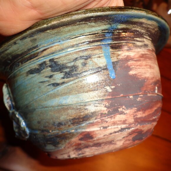 New Pottery Bowl Blues/Browns - Picture 6 of 8